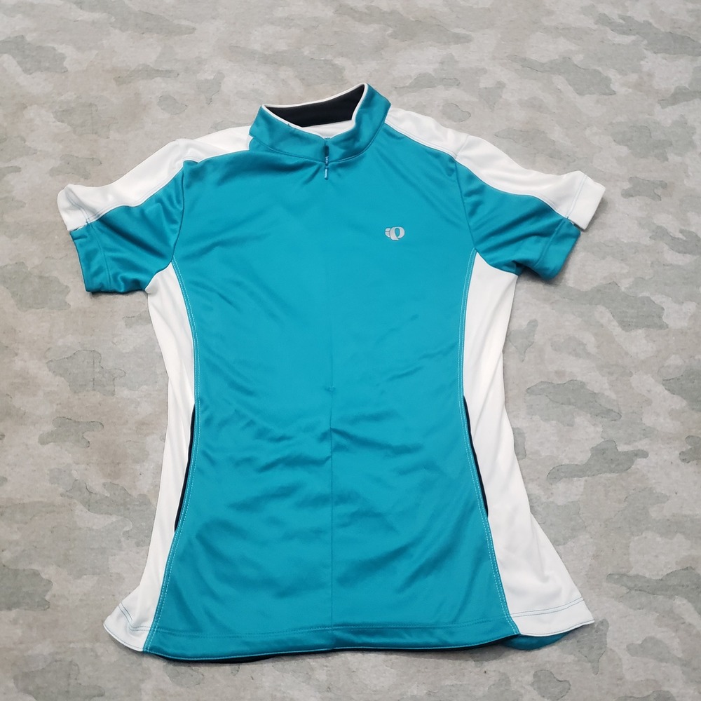 Pearl Izumi Jersey Top Women Large Green Select Short Sleeve Cycling Jersey